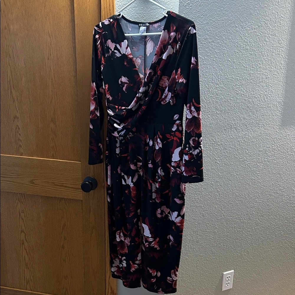 Venus Floral Long Sleeve Dress